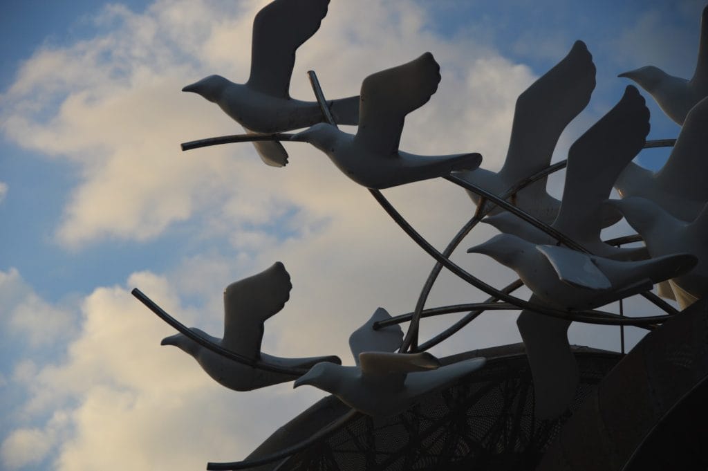 Bird Sculpture Pattaya Beach November 2016 © Luchia Houghton