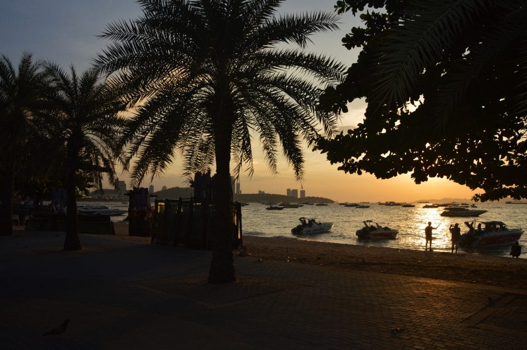 Sunset Pattaya Beach November 2016 © Luchia Houghton