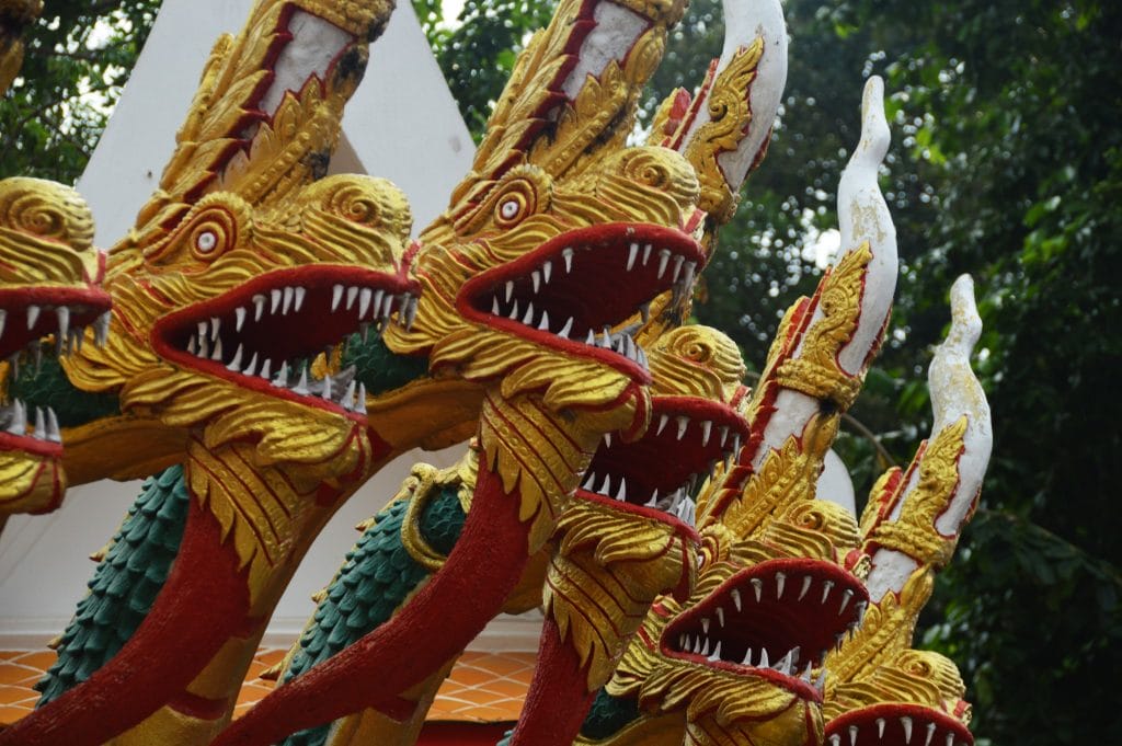 Dragon Stairs at Wat Phra Yai. Pattaya, Thailand, November 2016 © Luchia Houghton